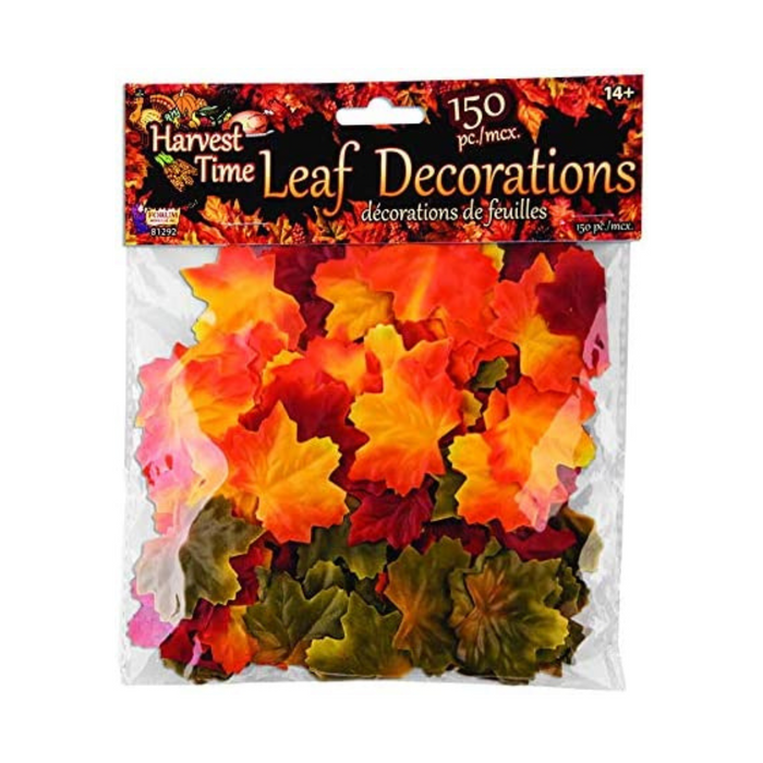PMU Thanksgiving Fall Leaves Harvest Time Confetti Decoration (150/Pkg)