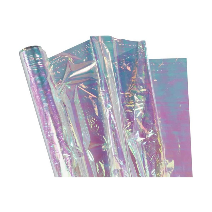 PMU Bluebell Iridescent Film Mother of Pearl 18 Inch Wrap Roll