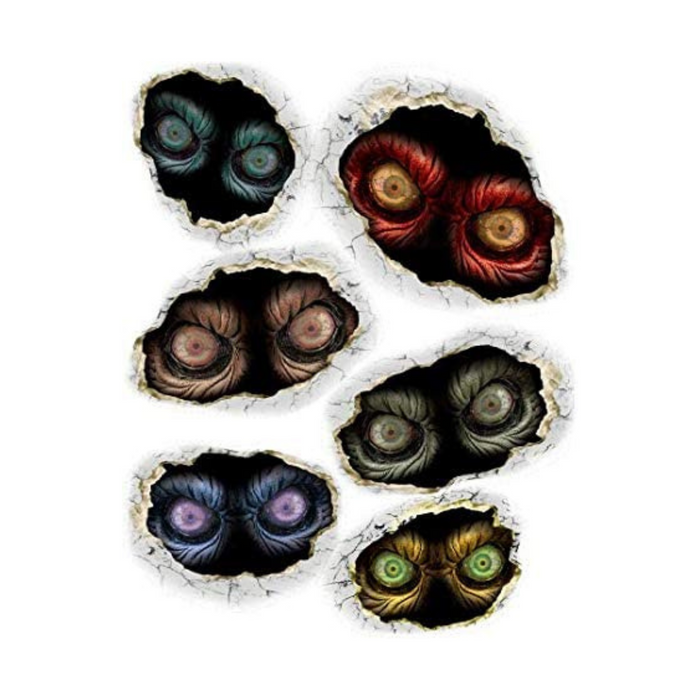 PMU Halloween Spooky Eyeball Stickers 4¾ x 7½ (4 Shs/Pkg) — Party Magic  USA