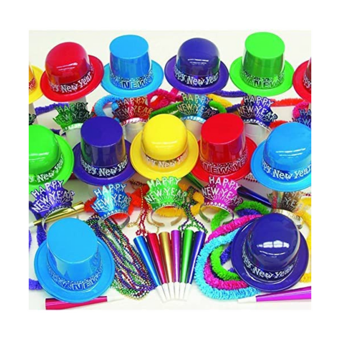 PMU New Year’s Eve Party Supplies Showboat Party Assortment for"100" Pkg/1