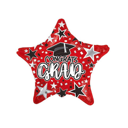 PMU Grad Congrats Star 18in Mylar Balloons