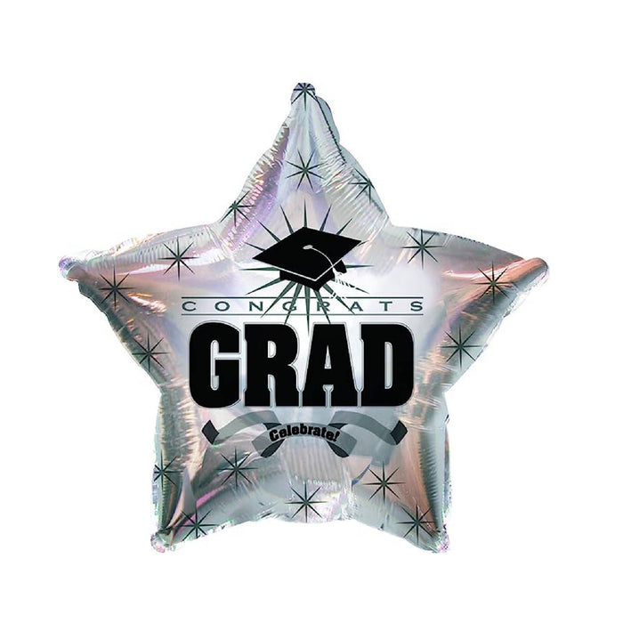 PMU Grad Congrats Star 18in Mylar Balloons