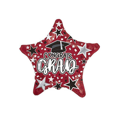 PMU Grad Congrats Star 18in Mylar Balloons