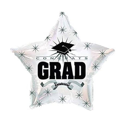 PMU Grad Congrats Star 18in Mylar Balloons