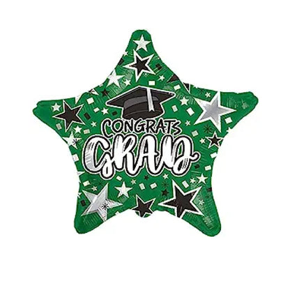 PMU Grad Congrats Star 18in Mylar Balloons