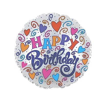 PMU Happy Birthday 18 Inch Mylar-Foil Balloon