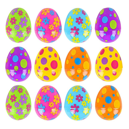 PMU Easter Eggs 3.13 Inch Printed Plastic Decoration (12/Pkg)