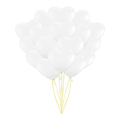 PMU Heart Shaped Balloons 15 Inch PartyTex Premium Latex Valentines Day, Weddings, Birthdays, Anniversaries, Engagements