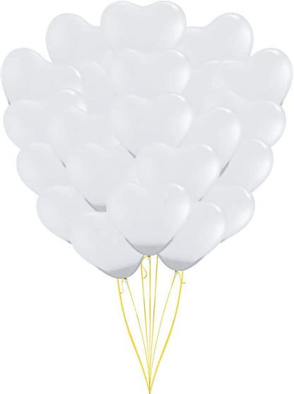 PMU Heart Shaped Balloons 15 Inch PartyTex Premium Latex Valentines Day, Weddings, Birthdays, Anniversaries, Engagements