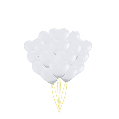 PMU Heart Shaped Balloons 15 Inch PartyTex Premium Latex Valentines Day, Weddings, Birthdays, Anniversaries, Engagements