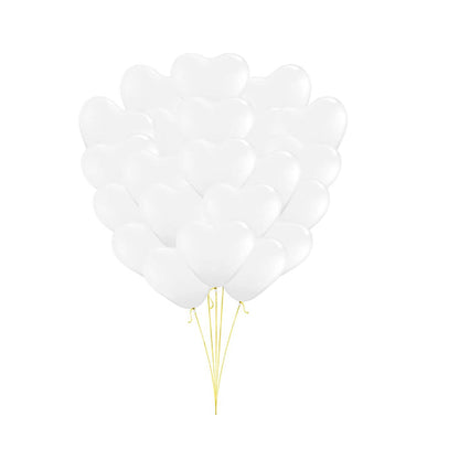 PMU Heart Shaped Balloons 15 Inch PartyTex Premium Latex Valentines Day, Weddings, Birthdays, Anniversaries, Engagements
